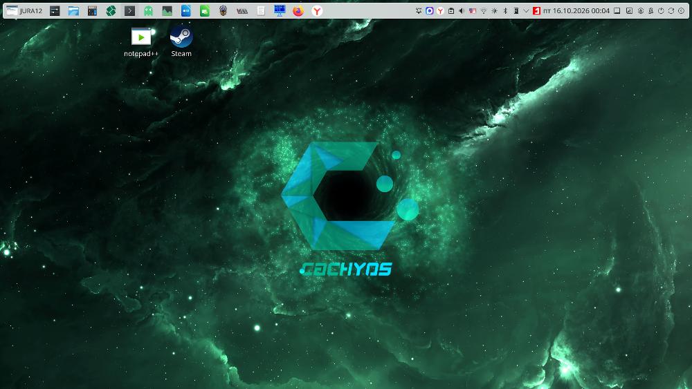 CachyOS на ноуте