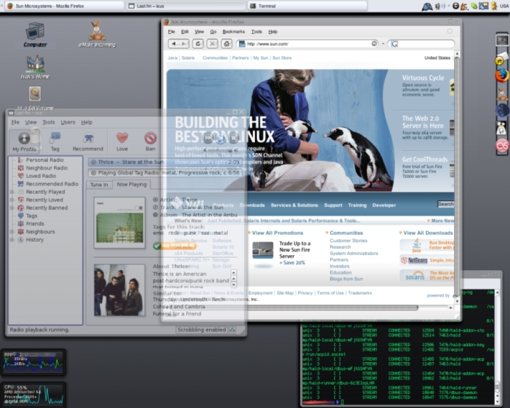 Очередной Gentoo+xgl