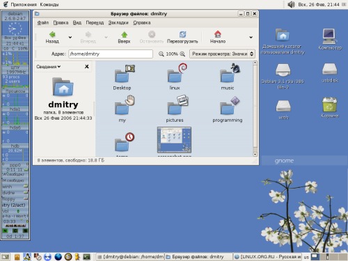 Debian 3.1 «Sarge» + GNOME 2.8.3
