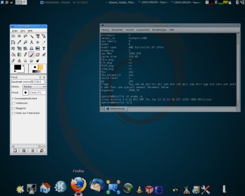 KDE 3.5 + kxdocker
