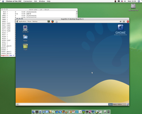 Mac, Gnome, VNC