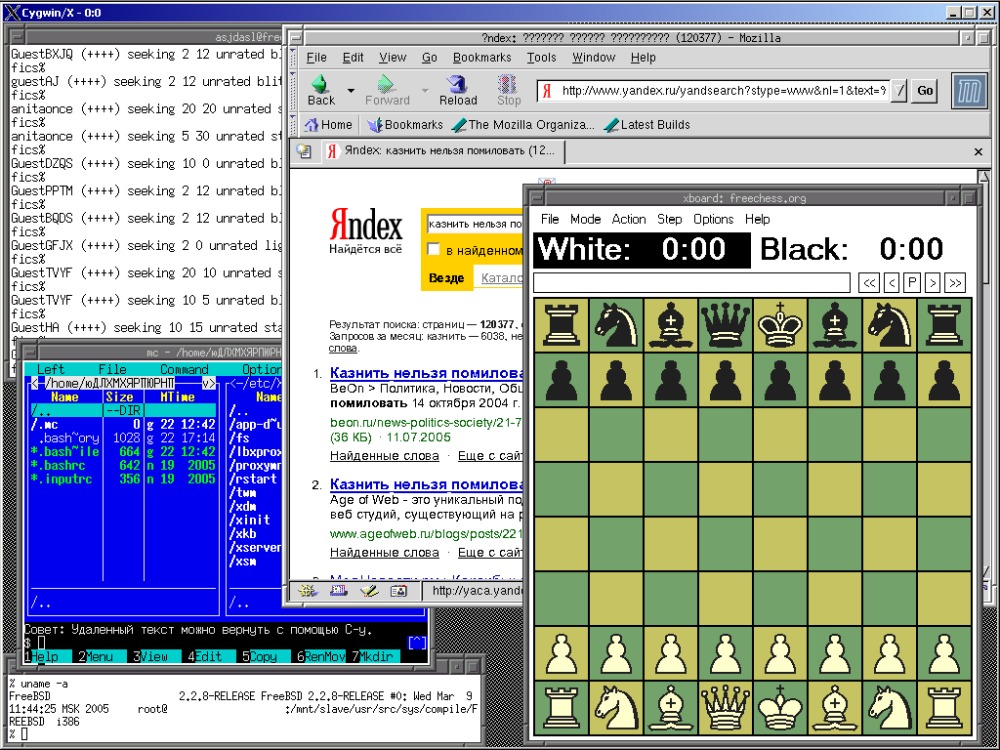 xboard и русский в cygwin
