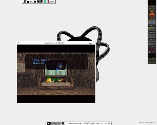 Эмуляция Nintendo 64 в Linux.