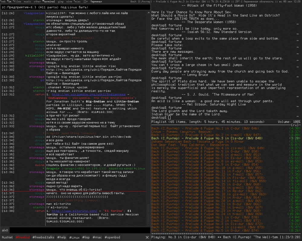 freebsd & dwm