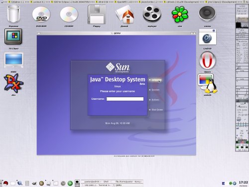 FC2+QEMU+SUN Java Desktop System