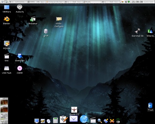 KDE 3.2.3 + XFree86 4.4