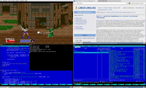 eeepc 7" + sega + ненавистный С. (Узнаёте игру? :)