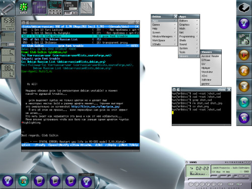 Debian testing/unstable, wmaker ! xah7ep's desktop