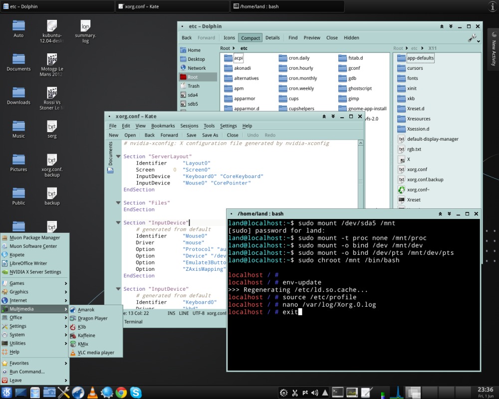 KDE 4 - строгий классический десктоп