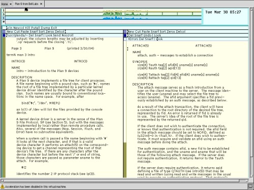 Plan 9 from Bell Labs