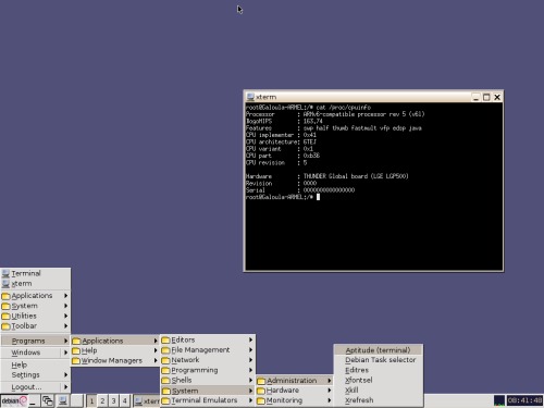 Скриншот: Android дружит с Debian