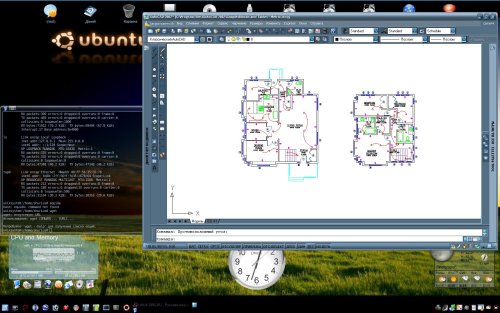 AutoCad 2007 rus in Debian Etch